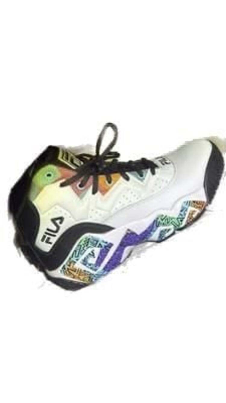 Fila MB Jamal Mashburn Men's High Top Sneakers White Multicolor Aztec